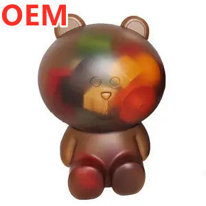 Personalizzazione OEM Design Cartoon Popcorn Bucket Plastic 3d Cartoon Popcorn Bucket