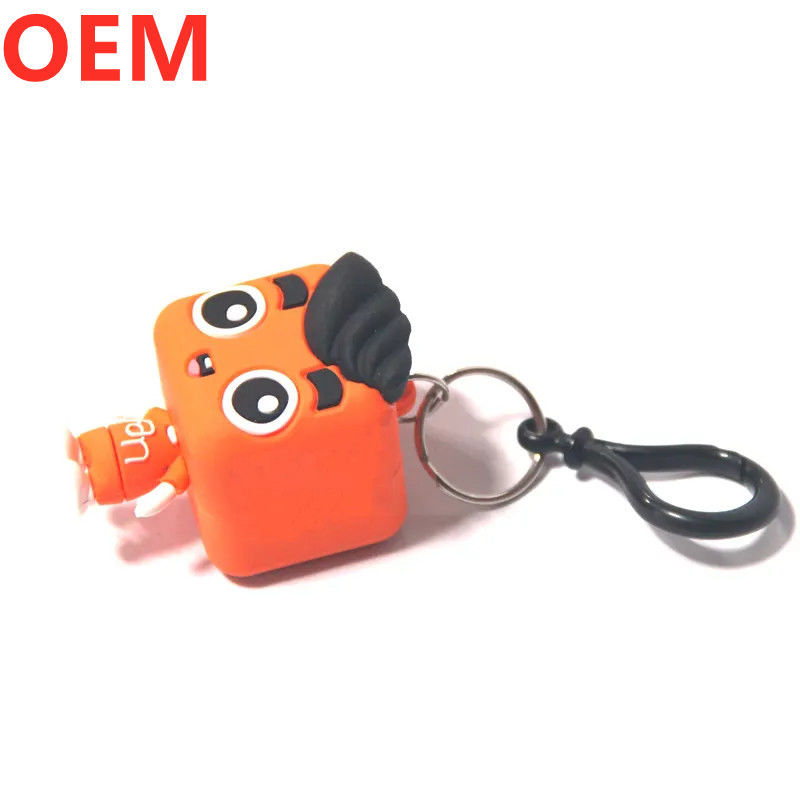 3d in plastica creativo cartone animato chiaviera anello chiaviera OEM fabbrica ingrosso chiaviera di cartone animato in plastica