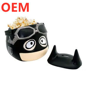 Fabbrica personalizzare 3d Popcorn Plastic Bucket OEM Design Cartone animato 3d Popcorn Bucket