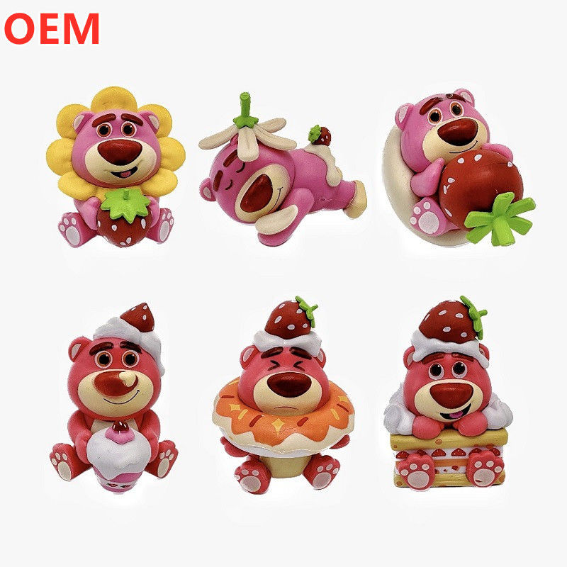 OEM Factory Custom Personalità di cartone animato in plastica 3d di alta qualità, giocattoli di figura di cartone animato in PVC