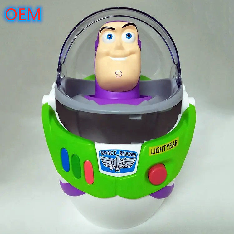 3d Cartoni animati Botti di popcorn riutilizzabili Personalizzazione OEM Design Contenitore di plastica Botti di popcorn