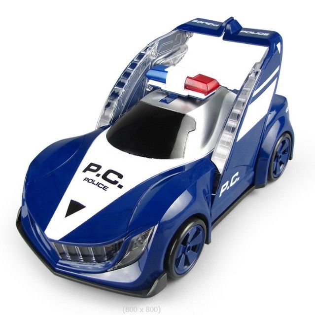 360 rotazione auto di polizia elettrica veicolo LED musica bambini giocattoli educativi bambini regalo regalo di compleanno