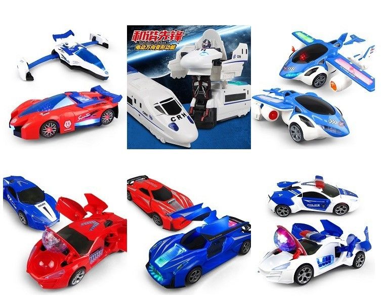 360 rotazione auto di polizia elettrica veicolo LED musica bambini giocattoli educativi bambini regalo regalo di compleanno