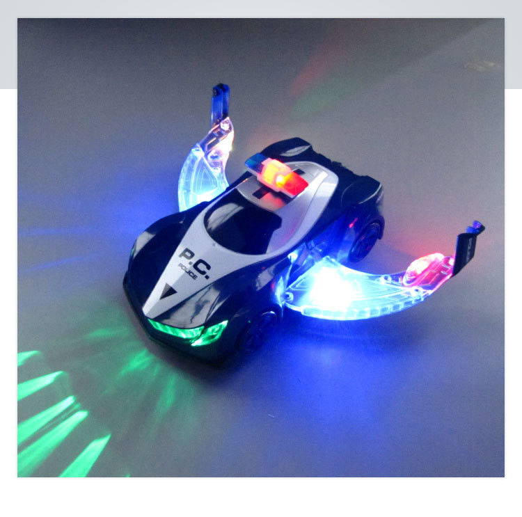360 rotazione auto di polizia elettrica veicolo LED musica bambini giocattoli educativi bambini regalo regalo di compleanno