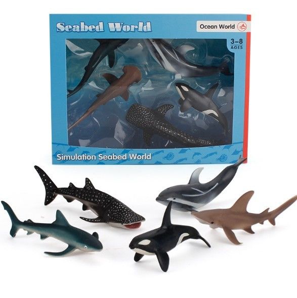 OEM fabbrica personalizzata Simulazione Animali di vita marina Kit di modello di azione Figure miniatura Educazione