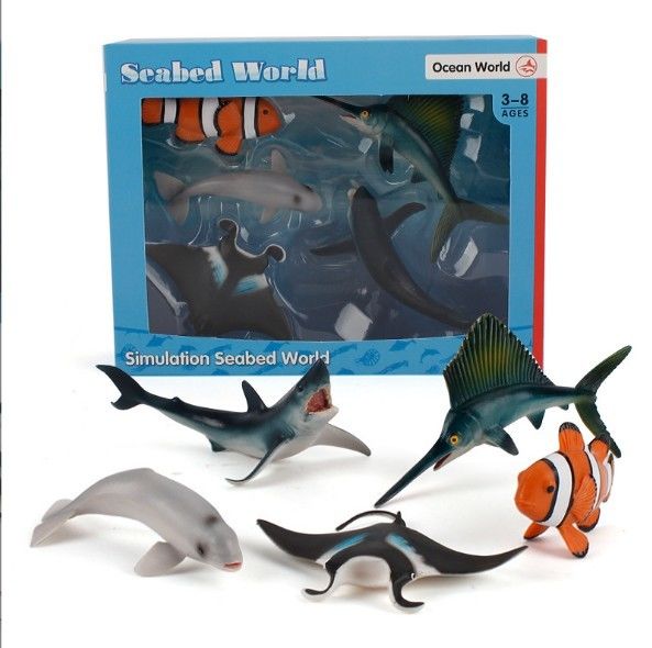 OEM fabbrica personalizzata Simulazione Animali di vita marina Kit di modello di azione Figure miniatura Educazione