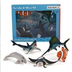 OEM fabbrica personalizzata Simulazione Animali di vita marina Kit di modello di azione Figure miniatura Educazione