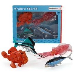 OEM fabbrica personalizzata Simulazione Animali di vita marina Kit di modello di azione Figure miniatura Educazione