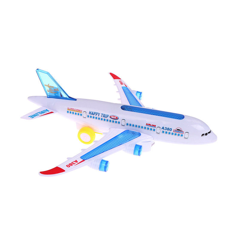 Assemblaggio fai da te Airbus Aeromobili Autopilota Flash Suono Musicale Illuminazione Giocattoli Aerei Elettrici Giocattoli Per Bambini Bambini