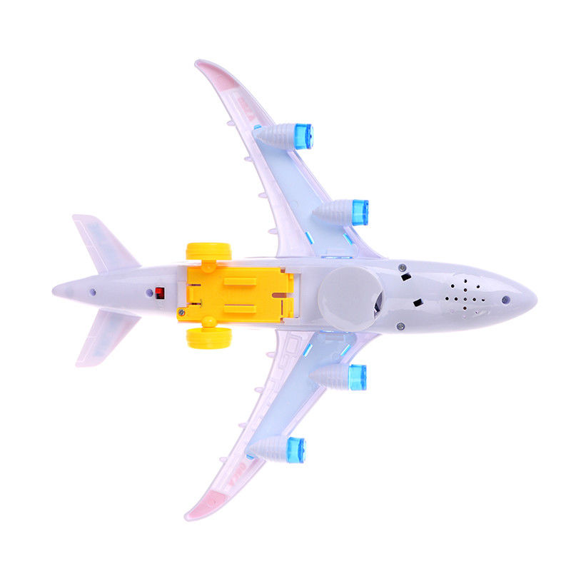 Assemblaggio fai da te Airbus Aeromobili Autopilota Flash Suono Musicale Illuminazione Giocattoli Aerei Elettrici Giocattoli Per Bambini Bambini