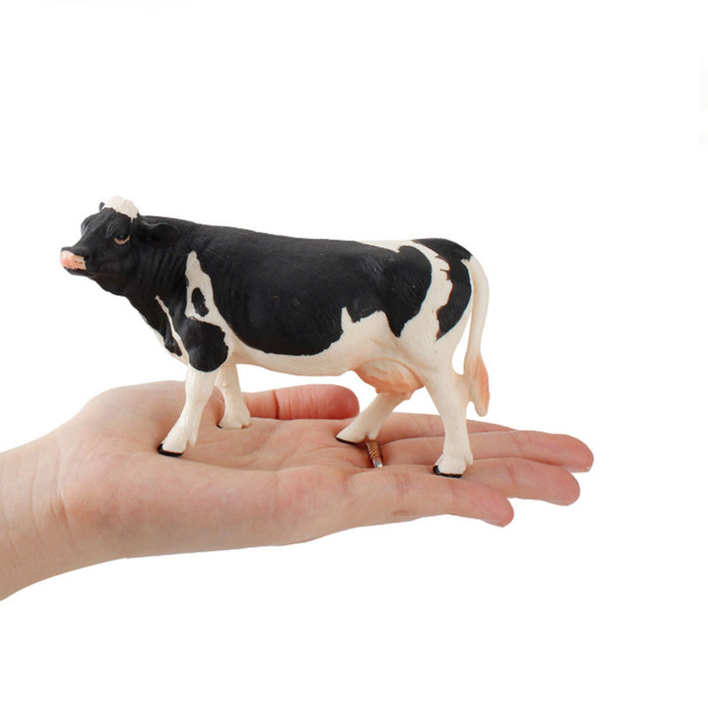 Giocattoli di gioia zoologici per animali da allevamento Modello di mucca Figura di azione Simulazione di animali Figura di plastica Modelli