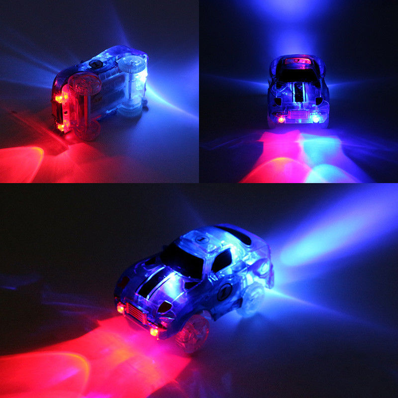 LED personalizzati illuminano le auto giocattoli con luci lampeggianti auto giocattolo fai da te fancy bambino