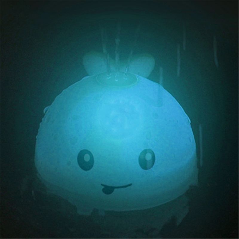 giocattolo personalizzato fare Light Up Bagna giocattoli vasca da bagno balena Sprinkler acqua piscina giocattoli piscina giocattolo