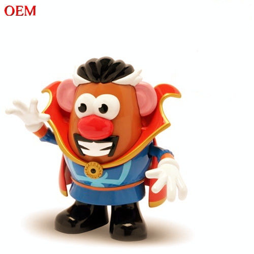 Prodotto di giocattoli Disegno di giocattoli personalizzato OEM PVC Film Personalità Testa di patata 3D Toy personalizzazione figura d'azione