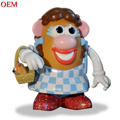 Prodotto di giocattoli Disegno di giocattoli personalizzato OEM PVC Film Personalità Testa di patata 3D Toy personalizzazione figura d'azione