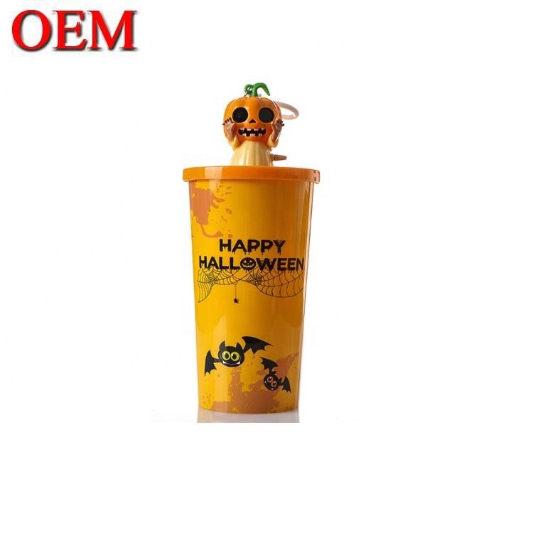 OEM 3D Collectible Designer Toy Custom Your Own Plastic Cup 3D Cartoon Drink Cup