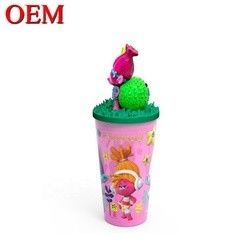 OEM 3D Collectible Designer Toy Custom Your Own Plastic Cup 3D Cartoon Drink Cup