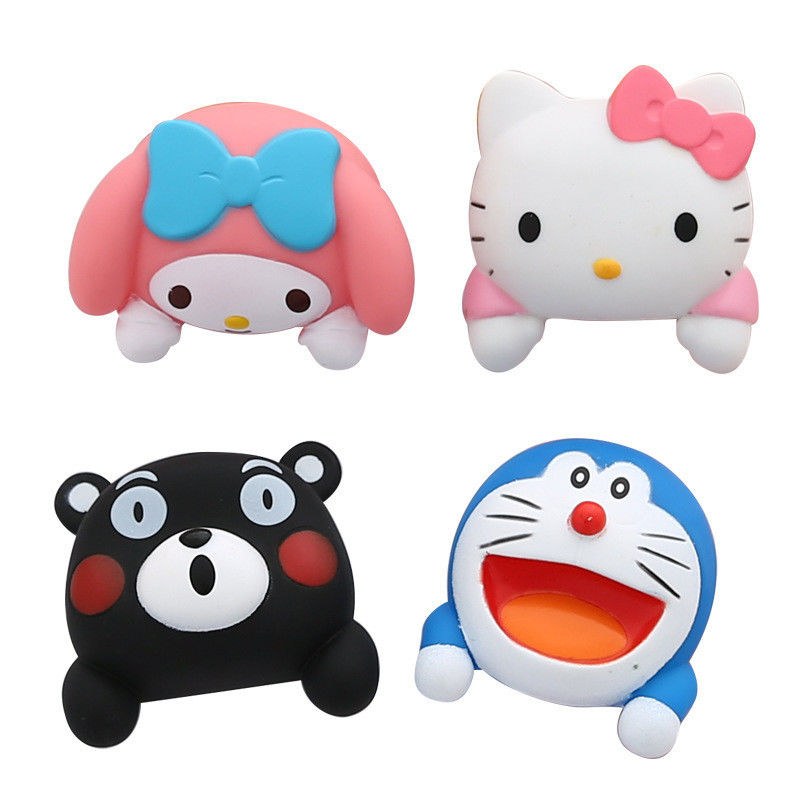 Kt Cat Cartoon Switch Cover Room Decor 3D Interruttore On-Off Adesivo Interruttore Presa da parete