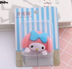 Kt Cat Cartoon Switch Cover Room Decor 3D Interruttore On-Off Adesivo Interruttore Presa da parete