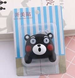 Kt Cat Cartoon Switch Cover Room Decor 3D Interruttore On-Off Adesivo Interruttore Presa da parete