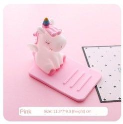 Cartone animato portatelefono in silicone pigro Unicorn Car Desktop Multifunzione Regolabile supporto antiscivolo