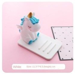 Cartone animato portatelefono in silicone pigro Unicorn Car Desktop Multifunzione Regolabile supporto antiscivolo