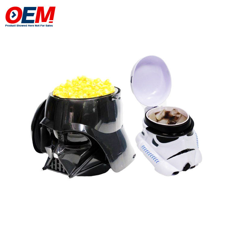Contenitore di popcorn in plastica personalizzato Stampato Film Star Film Popcorn Bucket con coperchio
