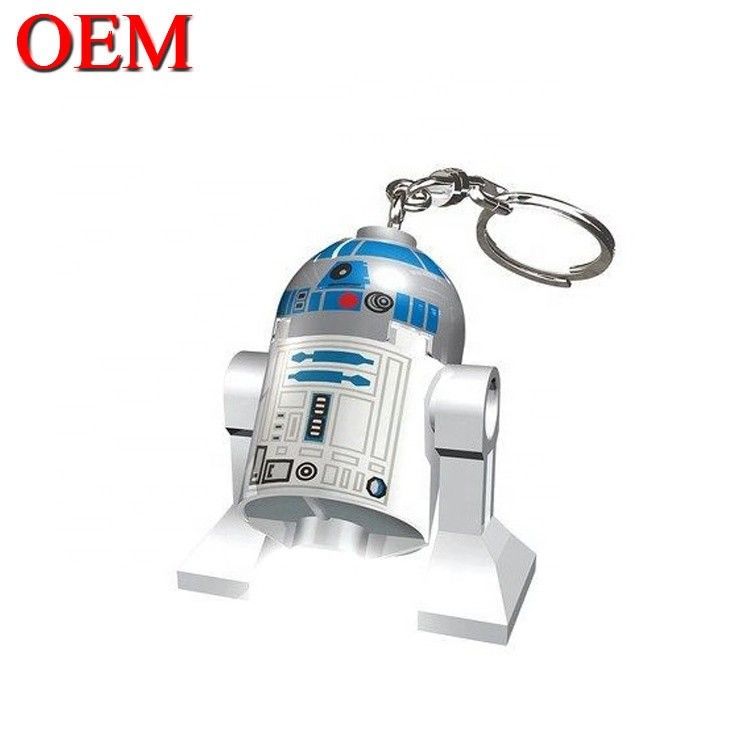 giocattolo in vinile personalizzato fare 3D LED cartone animato portachiavi accessori chiavi di plastica per borse