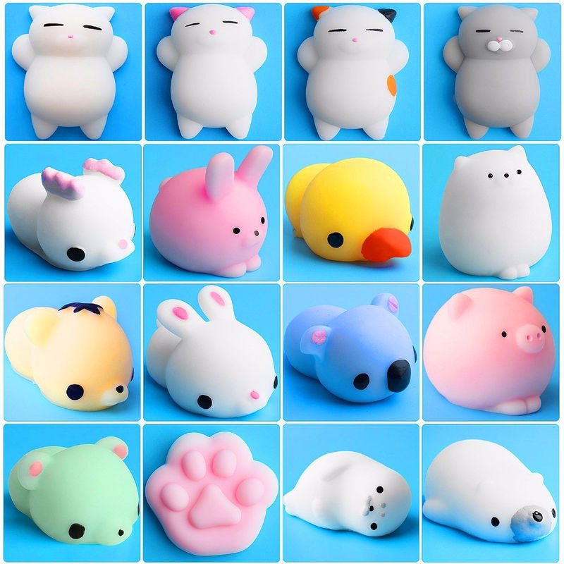OEM fabbrica personalizzata Animal Antistress Slimy Squeeze Toys Funny Toys Mini Mochi Squishy giocattolo