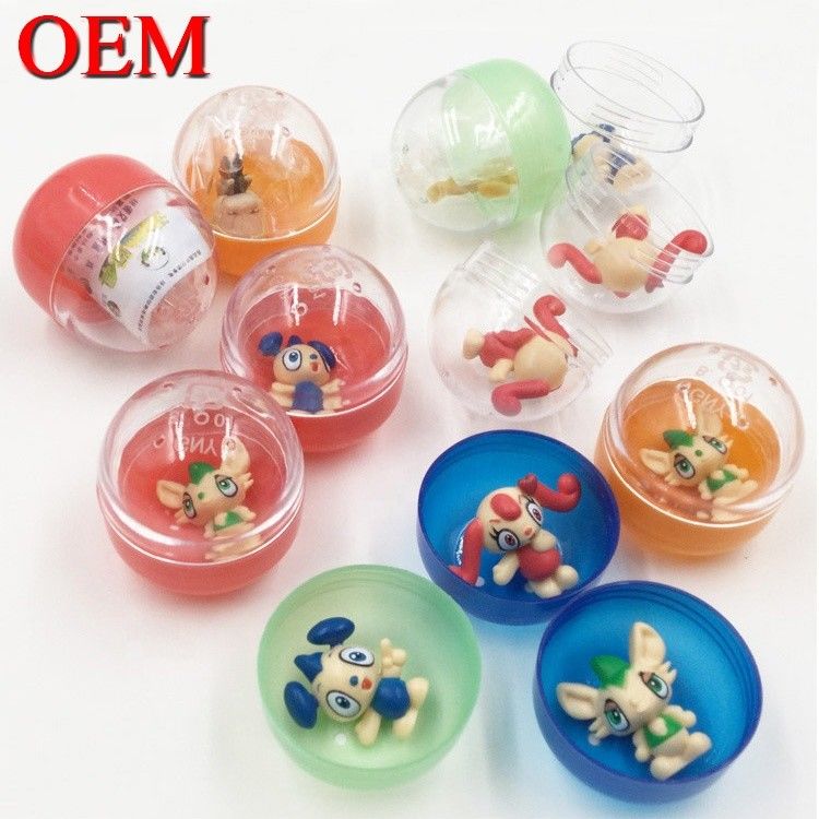 Disegno personalizzato Capsule Ball Con Figure Anime Per Bambini Regali OEM Figure di uovo giocattolo