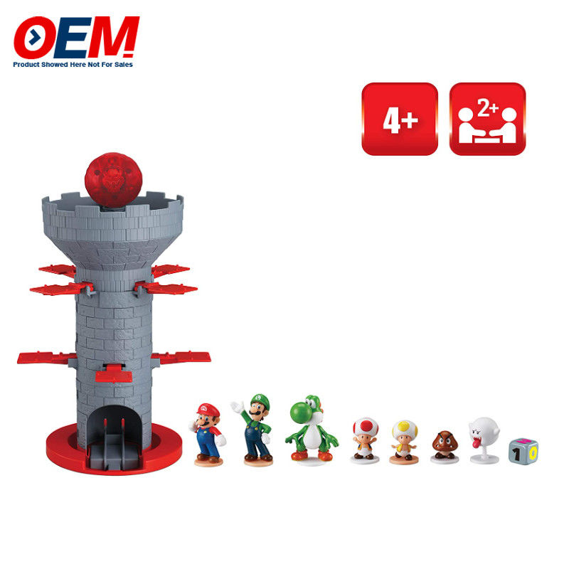 Giochi Denti Super Mario Piranha Plant Escape Made Tabletop Action Game per età 4+ con 2 Super Mario Action Figures da collezione