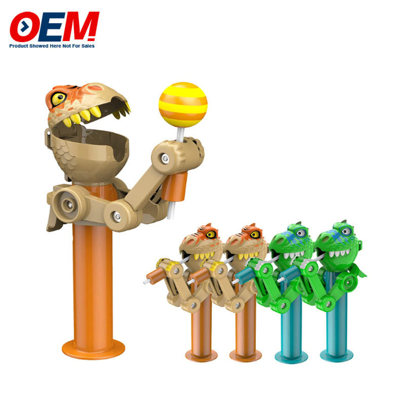 Pop-Up Lollipop Holder Case Made Plastic Candy Toy OEM Creativo Lollipop Toy Per Bambino