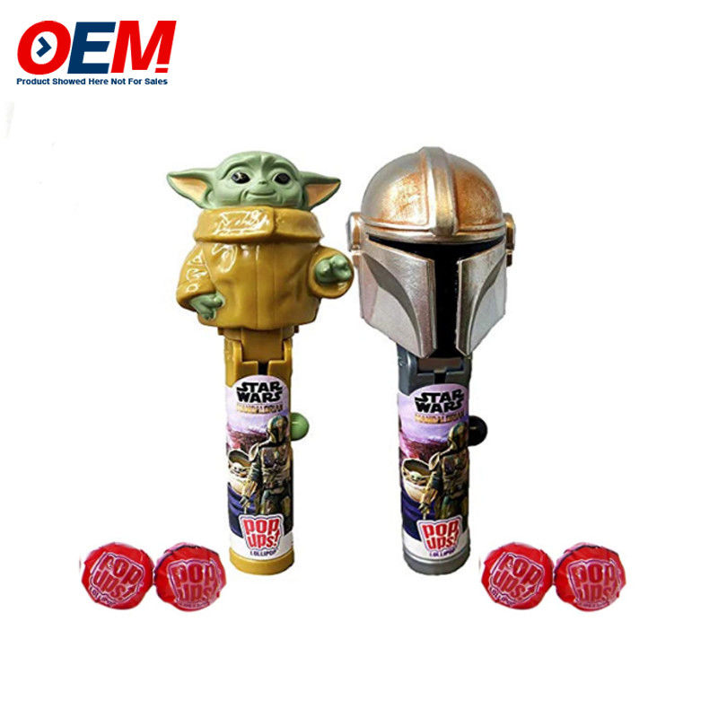 Pop-Up Lollipop Holder Case Made Plastic Candy Toy OEM Creativo Lollipop Toy Per Bambino