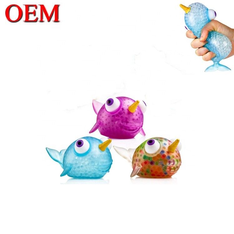 Giocattolo antistress Squishy OEM Palla antistress in gel che cambia colore OEM Realizzato in silicone TPR per bambini