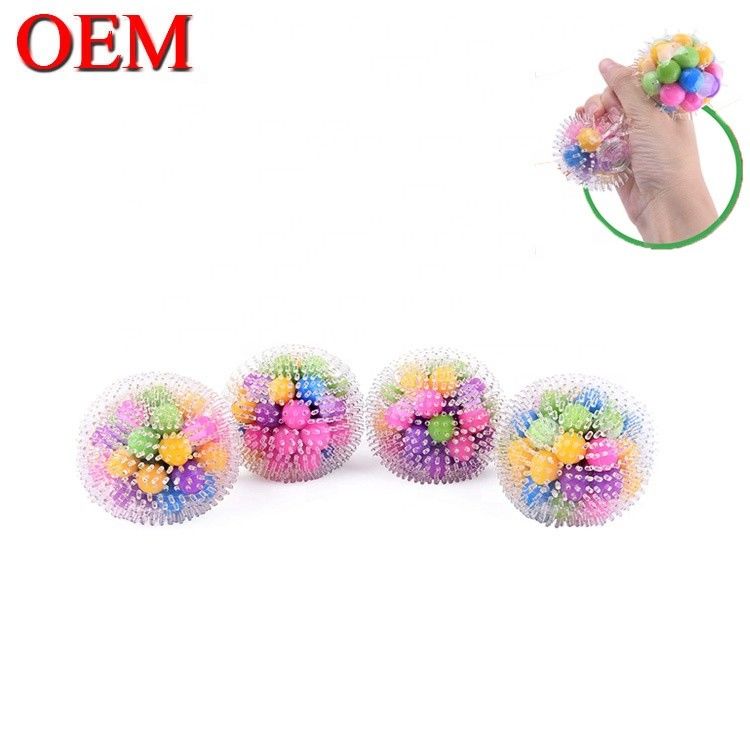 Giocattolo antistress Squishy OEM Palla antistress in gel che cambia colore OEM Realizzato in silicone TPR per bambini