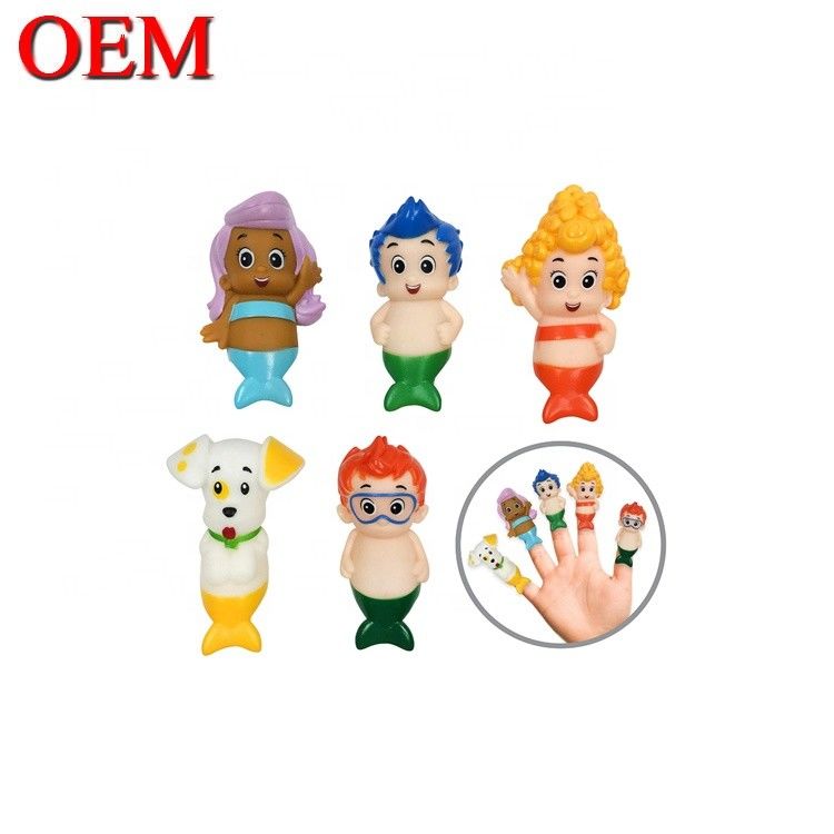 Figure in plastica 3D Finger Puppet Toys OEM Hand Play Toy For Kid Figure in plastica personalizzata