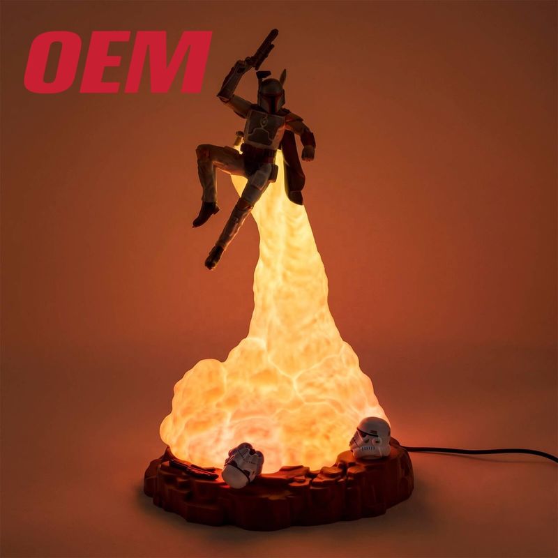 Giocattoli personalizzati con luci a LED Giocattoli di personaggi cinematografici Ome Giocattoli Lampade di plastica per bambini Giocattoli di luce con musica e suono