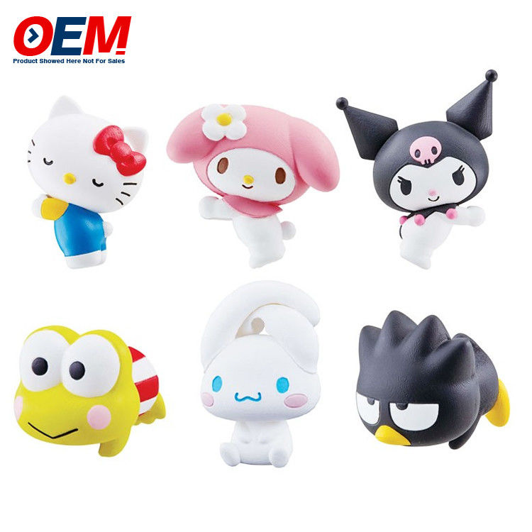 Custom PVC Cute Mini Figure OEM giocattolo di cartone animato di plastica fare 5 cm di altezza giocattolo di plastica