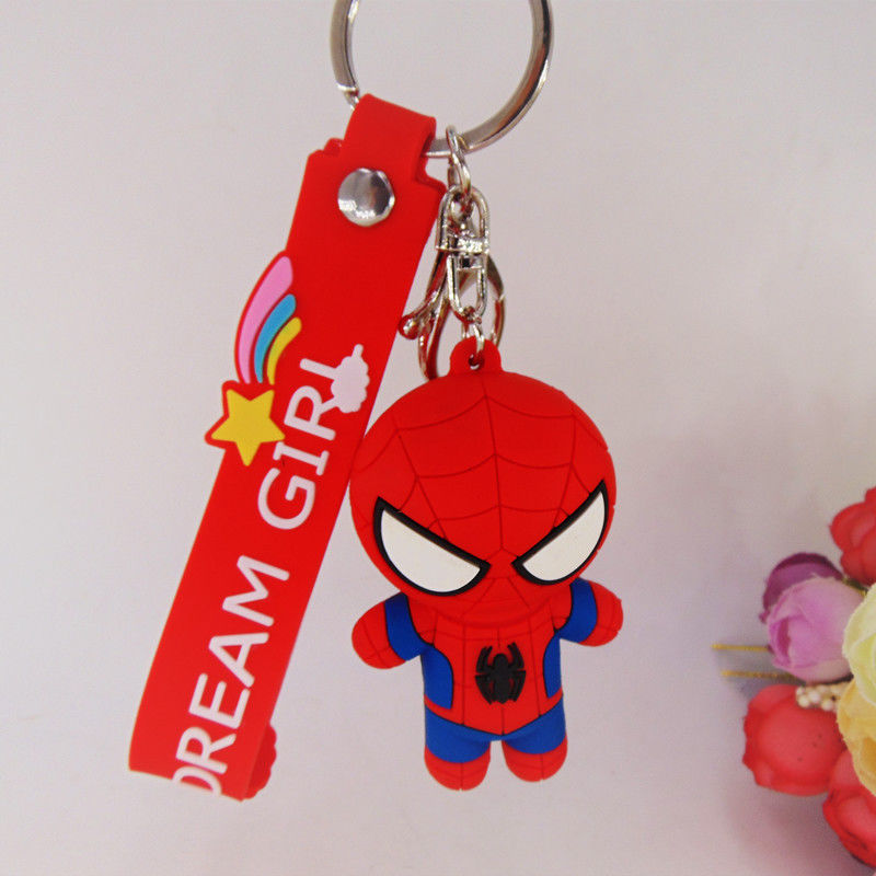 Personalizzazione 3D Anime Capitan America Rubber Keychain Pvc Keychain Per Borsa Da Scuola