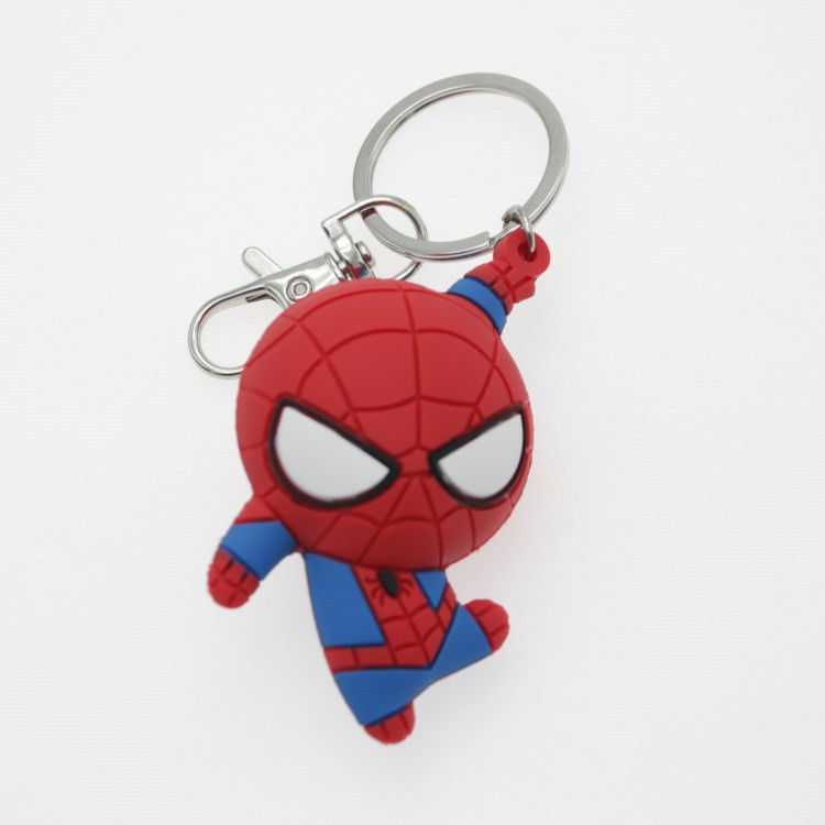 Personalizzazione 3D Anime Capitan America Rubber Keychain Pvc Keychain Per Borsa Da Scuola