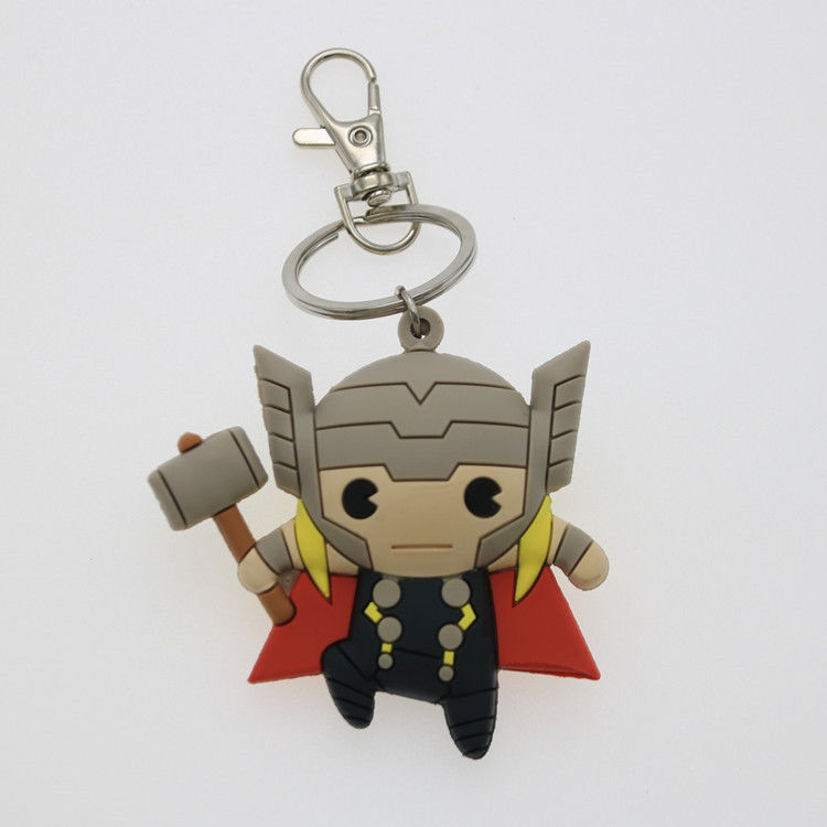 Personalizzazione 3D Anime Capitan America Rubber Keychain Pvc Keychain Per Borsa Da Scuola