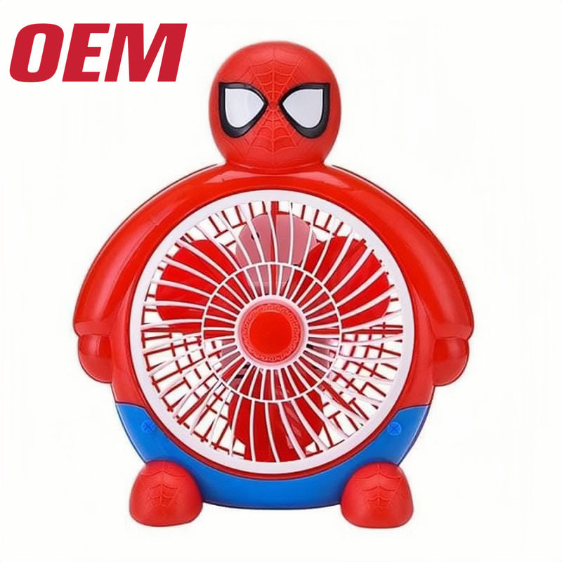 Mini Ventilatore di raffreddamento portatile OEM estivo Ventilatore portatile fatto a mano Batteria di litio carina di plastica pieghevole estiva