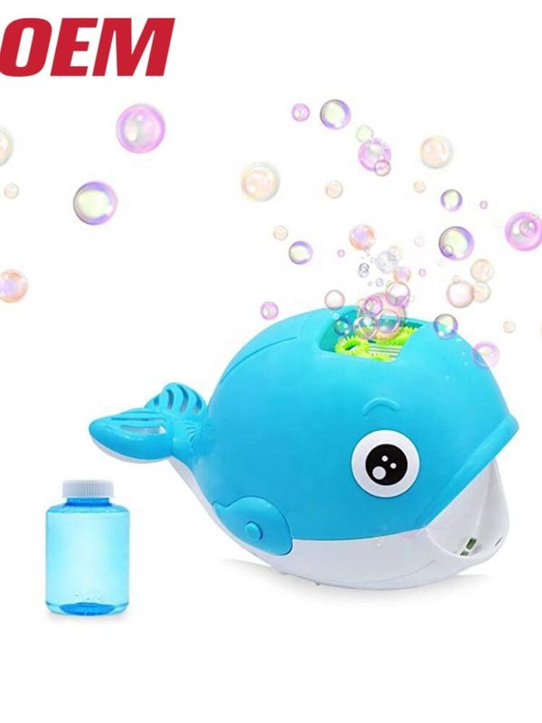 Nuby Bath Octopus Bubble Machine Made Automatic Bubble Maker With 2 Solutions OEM Bubble Blower per bambini