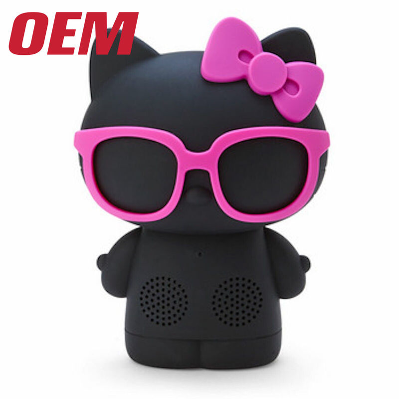 Locutore Bluetooth personalizzato Kitty Mini Made 5inches Wireless Character Speaker OEM ricaricabile Cute Cartoon Toy Maker