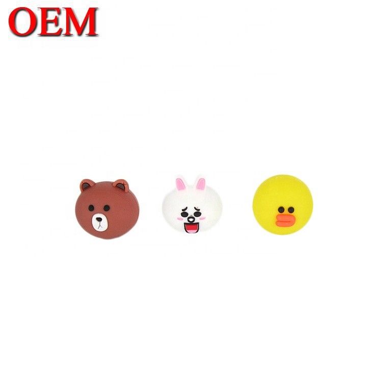 Custom Mini Cute USB Toy OEM Cute Cartoon Cable Bites Figure Make Plsstic Animal Data Charger Bites accessorio giocattolo