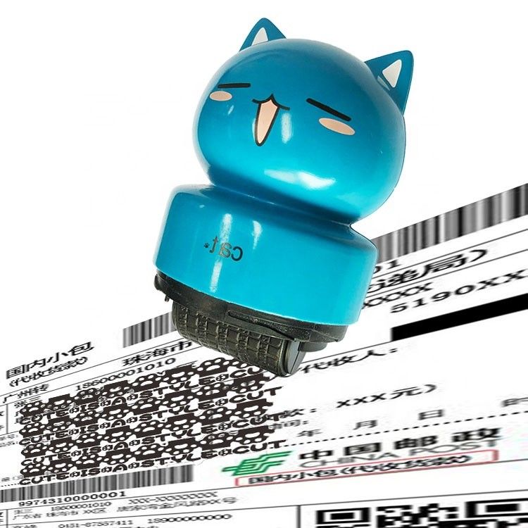 2023 Custom Children Flash Toy Animal Personalized Clothing Fabric Self Inking Name Cartoon Stamp per bambini