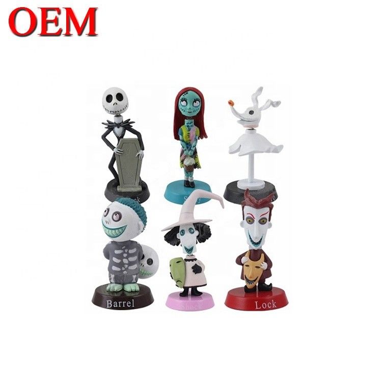 Set di giocattoli per torte di Natale personalizzati Set di torte di compleanno per feste di compleanno Figurine Bobble Heads Set di bambole per giocattoli