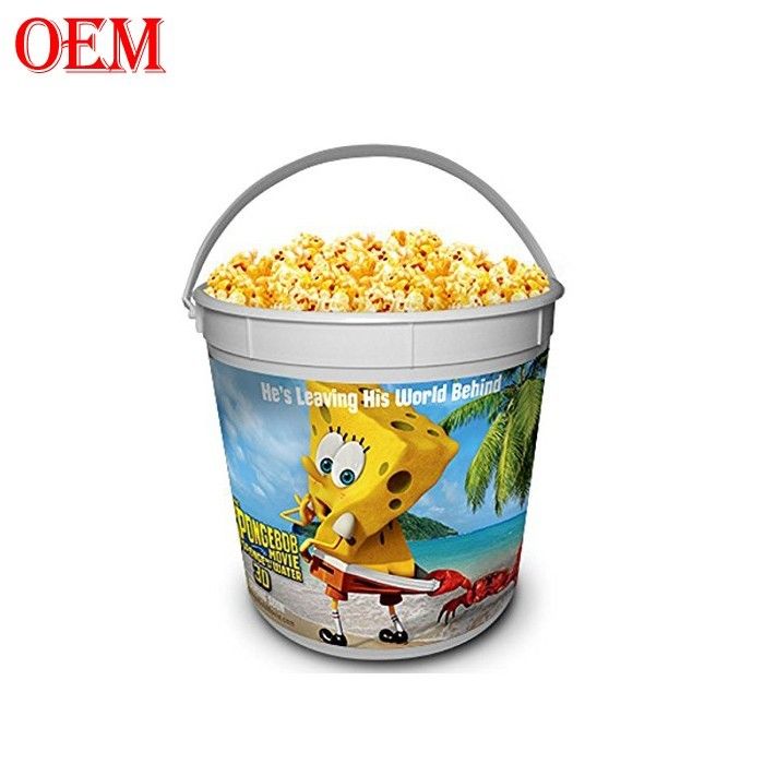 Contenitore di popcorn in plastica di stella cinematografica stampata su misura
