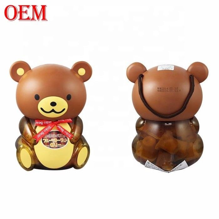 OEM Plastic 3D in forma di animale Custom stampato Popcorn Container Cup con coperchio