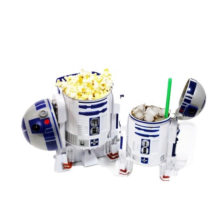 OEM Plastic 3D in forma di animale Custom stampato Popcorn Container Cup con coperchio